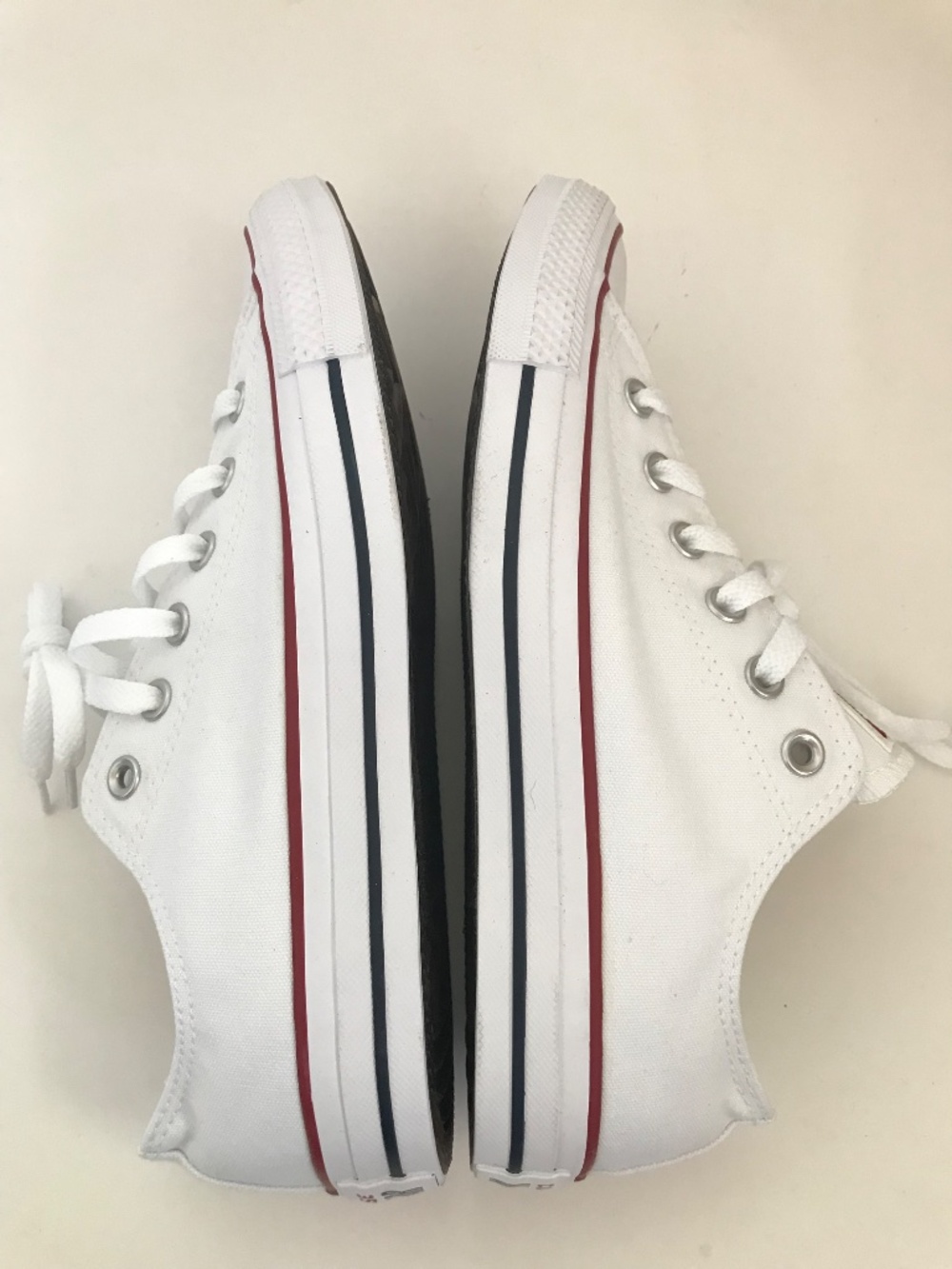CONVERSE All Star Ox White Low Top Sneakers Women’s Size 9.5 Optical White NWT - Picture 11 of 16